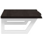 Estante de lavabo de pared de acero y madera maciza de roble de , Tocadores de baño - Ref: Foro24-3302590, Precio: 70,05 €, D...