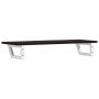 Estante de lavabo de pared de acero y madera maciza de roble de , Tocadores de baño - Ref: Foro24-3302590, Precio: 70,05 €, D...