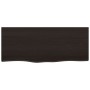 Estante de lavabo de pared de acero y madera maciza de roble de , Tocadores de baño - Ref: Foro24-3302590, Precio: 70,05 €, D...