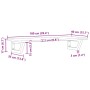 Estante de lavabo de pared de acero y madera maciza de roble de , Tocadores de baño - Ref: Foro24-3302590, Precio: 70,05 €, D...