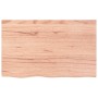 Estante de lavabo de pared de acero y madera maciza de roble de , Tocadores de baño - Ref: Foro24-3302609, Precio: 101,30 €, ...