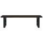 Estante de lavabo de pared de acero y madera maciza de roble de , Tocadores de baño - Ref: Foro24-3302621, Precio: 96,28 €, D...