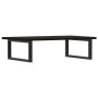 Estante de lavabo de pared de acero y madera maciza de roble de , Tocadores de baño - Ref: Foro24-3302621, Precio: 96,28 €, D...