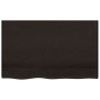 Estante de lavabo de pared de acero y madera maciza de roble de , Tocadores de baño - Ref: Foro24-3302621, Precio: 96,28 €, D...