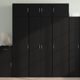 Aparador alto madera de ingeniería negro 70x42,5x185 cm de , Aparadores - Ref: Foro24-3281428, Precio: 214,42 €, Descuento: %
