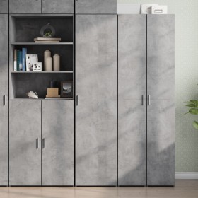 Aparador de madera de ingeniería gris hormigón 45x42,5x185 cm de , Aparadores - Ref: Foro24-3281409, Precio: 157,46 €, Descue...