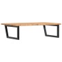 Estante de lavabo de pared de acero y madera maciza de roble de , Tocadores de baño - Ref: Foro24-3302483, Precio: 131,24 €, ...