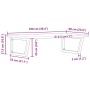 Estante de lavabo de pared de acero y madera maciza de roble de , Tocadores de baño - Ref: Foro24-3302483, Precio: 131,24 €, ...