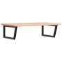 Estante de lavabo de pared de acero y madera maciza de haya de , Tocadores de baño - Ref: Foro24-3302519, Precio: 132,41 €, D...