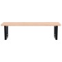 Estante de lavabo de pared de acero y madera maciza de haya de , Tocadores de baño - Ref: Foro24-3302519, Precio: 132,41 €, D...