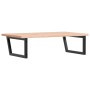 Estante de lavabo de pared de acero y madera maciza de haya de , Tocadores de baño - Ref: Foro24-3302519, Precio: 132,41 €, D...