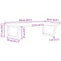 Estante de lavabo de pared de acero y madera maciza de haya de , Tocadores de baño - Ref: Foro24-3302519, Precio: 132,41 €, D...