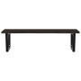 Estante de lavabo de pared de acero y madera maciza de roble de , Tocadores de baño - Ref: Foro24-3302663, Precio: 100,10 €, ...