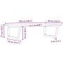 Estante de lavabo de pared de acero y madera maciza de roble de , Tocadores de baño - Ref: Foro24-3302663, Precio: 100,10 €, ...