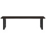 Estante de lavabo de pared de acero y madera maciza de roble de , Tocadores de baño - Ref: Foro24-3302661, Precio: 101,29 €, ...
