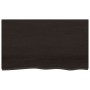 Estante de lavabo de pared de acero y madera maciza de roble de , Tocadores de baño - Ref: Foro24-3302661, Precio: 101,29 €, ...