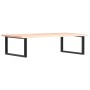 Estante de lavabo de pared de acero y madera maciza de roble de , Tocadores de baño - Ref: Foro24-3302637, Precio: 116,68 €, ...