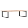 Estante de lavabo de pared de acero y madera maciza de roble de , Tocadores de baño - Ref: Foro24-3302637, Precio: 116,68 €, ...