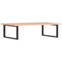 Estante de lavabo de pared de acero y madera maciza de roble de , Tocadores de baño - Ref: Foro24-3302649, Precio: 101,47 €, ...