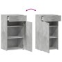 Aparador de madera de ingeniería gris hormigón 50x42,5x93 cm de , Aparadores - Ref: Foro24-846295, Precio: 100,77 €, Descuent...