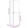Aparador de madera de ingeniería gris hormigón 50x42,5x185 cm de , Aparadores - Ref: Foro24-3281416, Precio: 159,38 €, Descue...