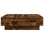 Mesa de centro madera de ingeniería roble ahumado 90x90x28 cm de , Mesas de centro - Ref: Foro24-848091, Precio: 133,12 €, De...