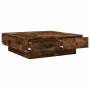 Mesa de centro madera de ingeniería roble ahumado 90x90x28 cm de , Mesas de centro - Ref: Foro24-848091, Precio: 133,12 €, De...