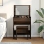Tocador con taburete marrón roble 60x40x113,5 cm de , Tocadores para dormitorios - Ref: Foro24-848219, Precio: 111,07 €, Desc...