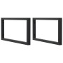 Estante de lavabo de pared de acero y madera maciza de roble de , Tocadores de baño - Ref: Foro24-3302469, Precio: 120,07 €, ...