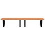 Estante de lavabo de pared de acero y madera maciza de haya de , Tocadores de baño - Ref: Foro24-3302455, Precio: 148,27 €, D...