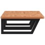 Estante de lavabo de pared de acero y madera maciza de haya de , Tocadores de baño - Ref: Foro24-3302455, Precio: 148,27 €, D...
