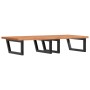 Estante de lavabo de pared de acero y madera maciza de haya de , Tocadores de baño - Ref: Foro24-3302455, Precio: 148,27 €, D...