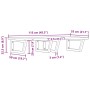 Estante de lavabo de pared de acero y madera maciza de haya de , Tocadores de baño - Ref: Foro24-3302455, Precio: 148,27 €, D...