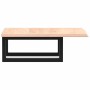 Estante de lavabo de pared de acero y madera maciza de roble de , Tocadores de baño - Ref: Foro24-3302533, Precio: 58,59 €, D...