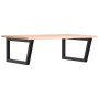 Estante de lavabo de pared de acero y madera maciza de roble de , Tocadores de baño - Ref: Foro24-3302635, Precio: 99,09 €, D...