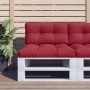 Cojín para sofá de palets de tela rojo tinto 80x40x12 cm de , Cojines para sillas y sofás - Ref: Foro24-360610, Precio: 22,91...