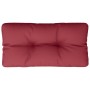 Cojín para sofá de palets de tela rojo tinto 80x40x12 cm de , Cojines para sillas y sofás - Ref: Foro24-360610, Precio: 22,91...