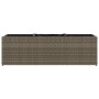 Jardinera con 3 maceteros ratán sintético gris 105x30x32 cm de , Maceteros y jardineras - Ref: Foro24-366418, Precio: 78,08 €...