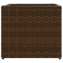 Jardinera de ratán sintético marrón 36x30x32 cm de , Maceteros y jardineras - Ref: Foro24-366426, Precio: 41,42 €, Descuento: %