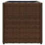 Jardinera de ratán sintético marrón 36x30x32 cm de , Maceteros y jardineras - Ref: Foro24-366426, Precio: 41,42 €, Descuento: %