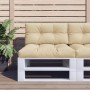 Cojín para sofá de palets de tela beige 80x40x12 cm de , Cojines para sillas y sofás - Ref: Foro24-360604, Precio: 29,34 €, D...