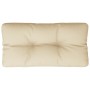 Cojín para sofá de palets de tela beige 80x40x12 cm de , Cojines para sillas y sofás - Ref: Foro24-360604, Precio: 29,34 €, D...