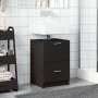 Armario de lavabo madera de ingeniería negro 40x37x59 cm de , Muebles de baño - Ref: Foro24-848102, Precio: 89,90 €, Descuent...