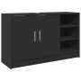 Armario de lavabo madera de ingeniería negro 90x29x55 cm de , Muebles de baño - Ref: Foro24-848123, Precio: 102,20 €, Descuen...