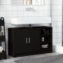 Armario de lavabo madera de ingeniería negro 90x29x55 cm de , Muebles de baño - Ref: Foro24-848123, Precio: 102,20 €, Descuen...