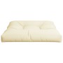 Cojín para sofá de palets tela crema 80x80x12 cm de , Cojines para sillas y sofás - Ref: Foro24-360493, Precio: 39,88 €, Desc...