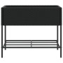 Jardineras con estante 2 uds ratán sintético negro 90x40x75 cm de , Maceteros y jardineras - Ref: Foro24-3210507, Precio: 160...