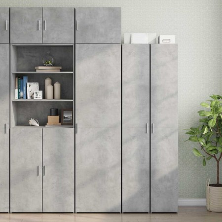 Armario estrecho madera ingeniería gris hormigón 50x42,5x225 cm de , Aparadores - Ref: Foro24-3281304, Precio: 199,57 €, Desc...