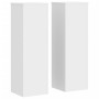 Soportes de plantas 2 uds madera ingeniería blanco 25x25x80 cm de , Soportes para macetas - Ref: Foro24-852942, Precio: 67,03...