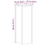 Soportes de plantas 2 uds madera roble envejecido 25x25x80 cm de , Soportes para macetas - Ref: Foro24-852949, Precio: 58,54 ...